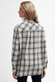Barbour Angelonia Oversized long sleeve Shirt in Olive /pink Check LSH1614OL51 back
