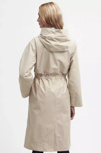 Barbour Lavender waterproof Jacket in light Sand LWB0891SN11 back