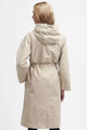 Barbour Lavender waterproof Jacket in light Sand LWB0891SN11 back
