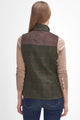 Barbour Gilet Glades Ladies wool Gilet in Olive tartan tweed LWO0239OL91 back