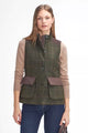 Barbour Gilet Glades Ladies wool Gilet in Olive tartan tweed LWO0239OL91 fashion