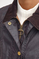 Barbour Classic Beadnell Ladies Wax Jacket NEW Rustic Brown LWX0667RU52 zip