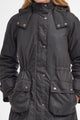 Barbour Ladies wax coat NEW Long Cannich in Olive LWX1264OL71 pockets
