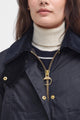 Barbour NEW Modern Beadnell long wax in NAVY  LWX1402NY92 zip