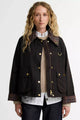 Barbour Spey Icons Tartan Collar Spey Wax jacket in Rustic Brown LWX1581RU91