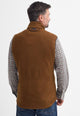 Barbour Gilet Langdale Mens fleece Gilet-Rust Brown MFL0079BR51 back length