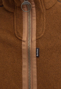 Barbour Gilet Langdale Mens fleece Gilet-Rust Brown MFL0079BR51 detail