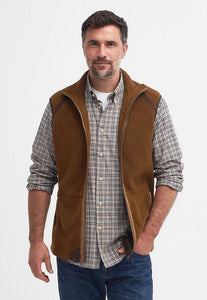 Barbour Gilet Langdale Mens fleece Gilet-Rust Brown MFL0079BR51