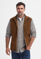 Barbour Gilet Langdale Mens fleece Gilet-Rust Brown MFL0079BR51