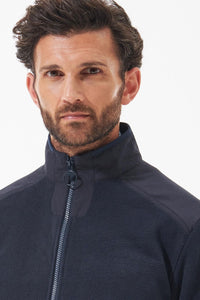Barbour Fleece jacket in Navy MFL0147NY71 collar