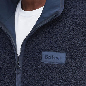 Barbour Fleece Reversible in Navy MFL0195NY71 logo fleece
