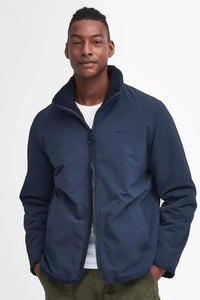 Barbour Fleece Reversible in Navy MFL0195NY71 zip