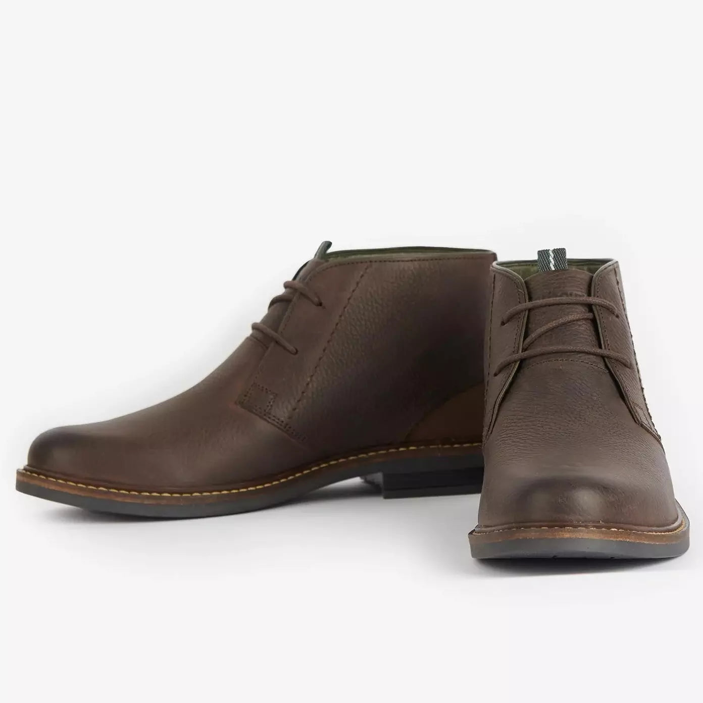Barbour Boots Redhead Chukka Boots in Mocha Brown Leather