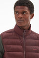 Barbour Gilet Bretby in Maroon Truffle  MGI0024BR71 collar