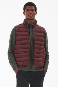 Barbour Gilet Bretby in Maroon Truffle  MGI0024BR71 front