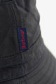 Barbour Waxed Sports Bucket Hat in Navy MHA0001NY91 logo