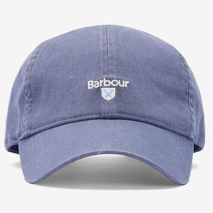 Barbour Cap baseball Cascade Sports hat in washed Blue MHA0274BL51 scoop