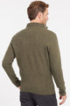Barbour jumper Nelson essential half zip in Seaweed MKN0863GN73 back
