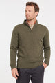 Barbour jumper Nelson essential half zip in Seaweed MKN0863GN73 sweater