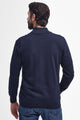 Barbour Jumper Cotton half zip in Navy MKN1074NY91 back