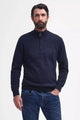 Barbour Jumper Cotton half zip in Navy MKN1074NY91