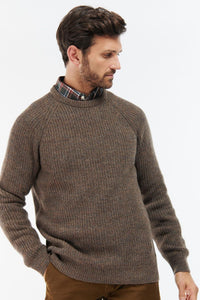 Barbour Sweater Horseford Crew neck jumper in Sandstone MKN1113SN31 chunky