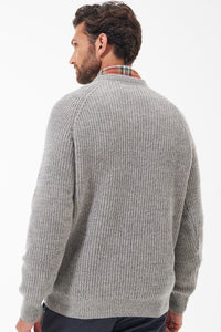 Barbour Sweater Horseford Crew neck in Stone MKN1113ST51 back