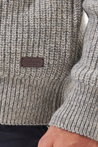 Barbour Sweater Horseford Crew neck in Stone MKN1113ST51 logo