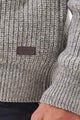 Barbour Sweater Horseford Crew neck in Stone MKN1113ST51 logo