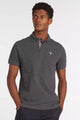 Barbour Polo Shirt Polo Tartan Pique in Slate Grey MML0012GY73 sleeve