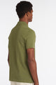 Barbour Polo Shirt Tartan Pique in Burnt Olive MML0012OL39 back