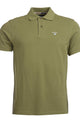 Barbour Polo Shirt Tartan Pique in Burnt Olive MML0012OL39 fitted