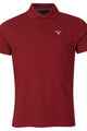 Barbour Polo Shirt Tartan Pique in red wine MML0012RE65 color