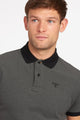 Barbour Polo Shirt-Sports Shirt Mens two tone Mix-Black MML0628BK31 collar