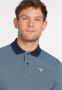 Barbour Polo Sports Polo Shirt Mix Navy MML0628NY91 collar