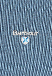Barbour Polo Sports Polo Shirt Mix Navy MML0628NY91 logo