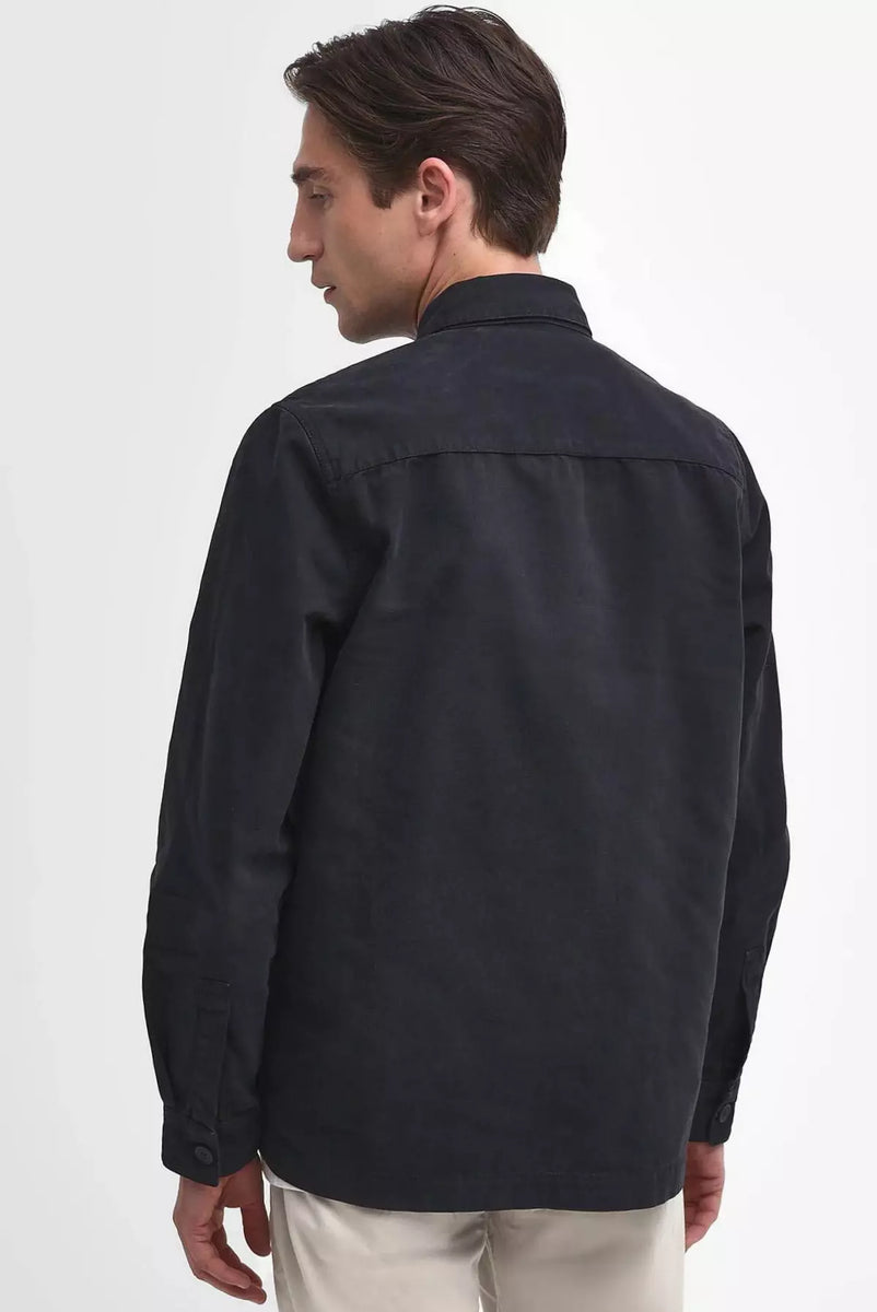 Barbour Washed Cotton overshirt heavy duty in Classical Navy MOS0281NY ...