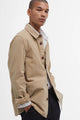 Barbour Washed Cotton overshirt heavy duty in Washed Stone MOS0281ST17 side