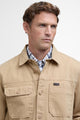 Barbour Overshirt Lingfield Canvas Overshirt in Dark Stone MOS0414ST52 style