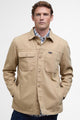 Barbour Overshirt Lingfield Canvas Overshirt in Dark Stone MOS0414ST52 fashion