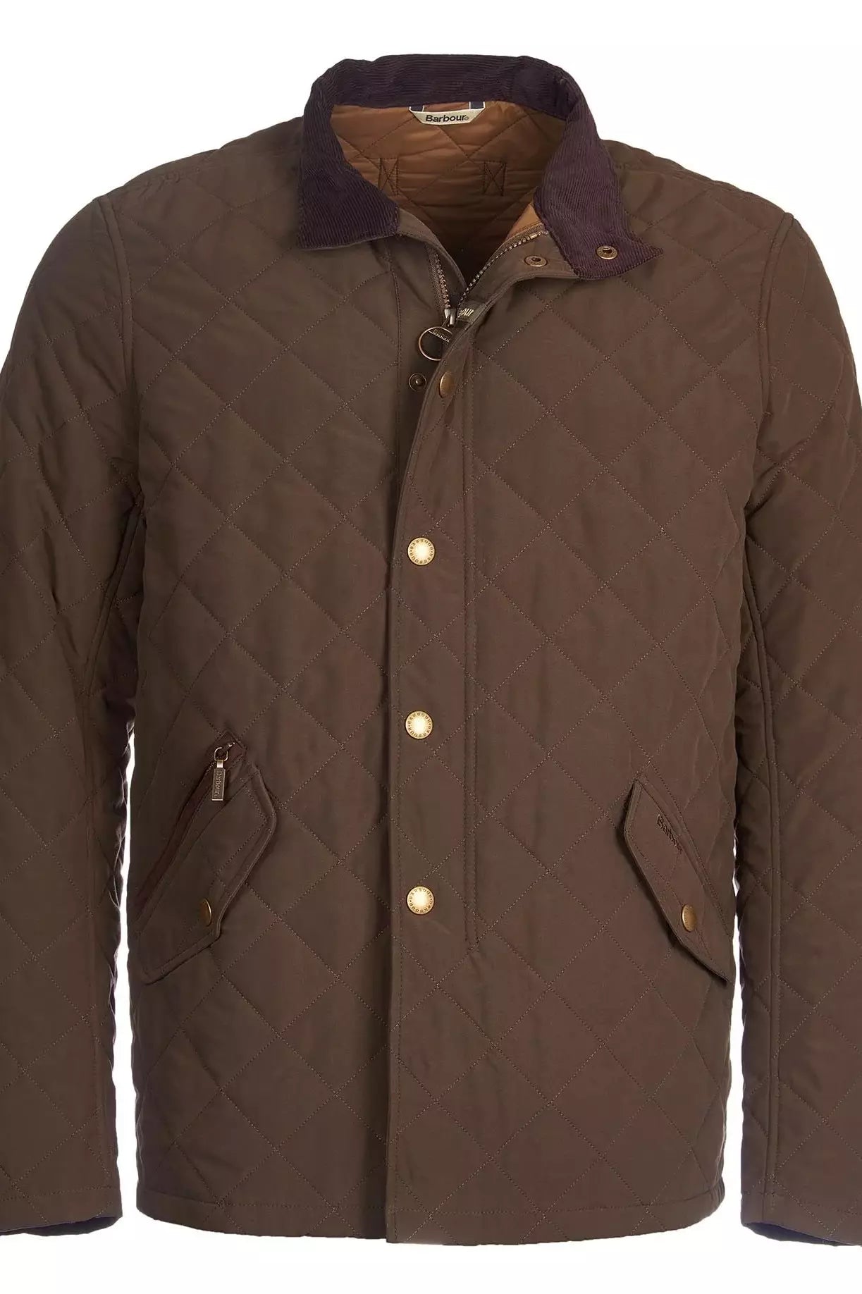 Barbour Shoveler mens quilted jacket in dark Olive MQU0784OL73 Smyths Country Sports
