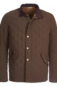 Barbour Shoveler mens quilted jacket in dark Olive MQU0784OL73 fashion