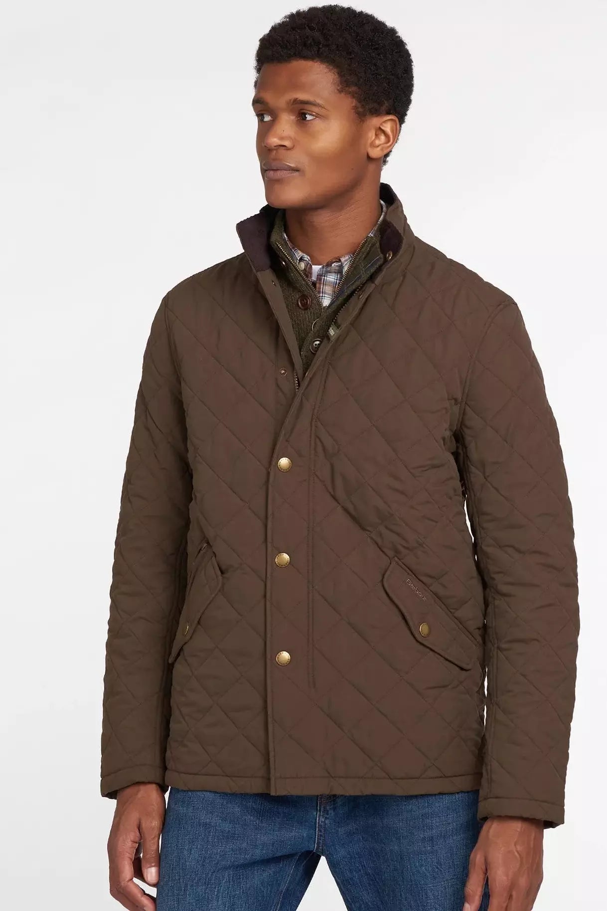 Barbour quilted jacket mens olive shop
