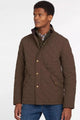 Barbour Shoveler mens quilted jacket in dark Olive MQU0784OL73 front