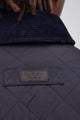 Barbour Burton Quilt in Navy MQU1306NY91 logo neck