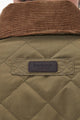 Barbour Burton waterproof, breathable Quilt in Olive MQU1306OL52 back logo