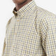 Barbour Shirt- Tattersall Check-100% cotton-Navy/Olive-MSH0002NY31 just £60 collar