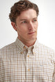 Barbour Shirt Bank Tattersall regular Shirt MSH2125RE94 collar