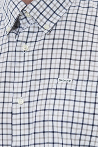 Barbour Shirt New Preston Olive check MSH5046OL51 logo