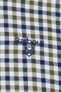 Barbour shirt NEW Finkle in Olive/Navy check MSH5242OL51 logo